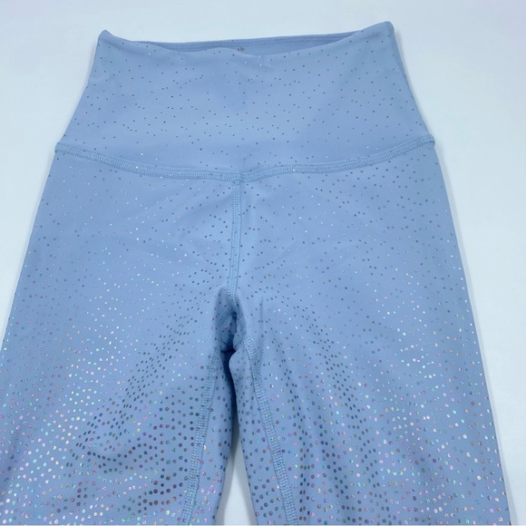 Beyond Yoga Serene Blue Silver Ombre Metallic Alloy High Waist Leggings S EUC - Picture 7 of 7